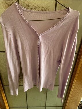 LAVENDER LIGHTWEIGHT CARDIGAN 18” PTP + STRETCH